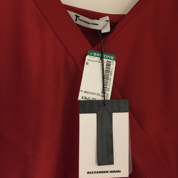 Alexander Wang silk blouse Size 6 - NEW - Picture 6 of 8